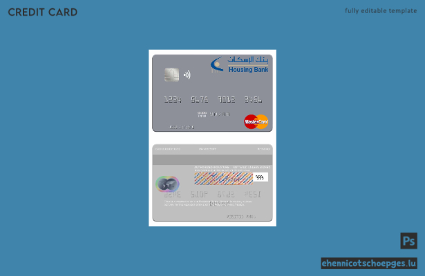 Beispielvorschau der Mastercard der Yemen Housing Bank